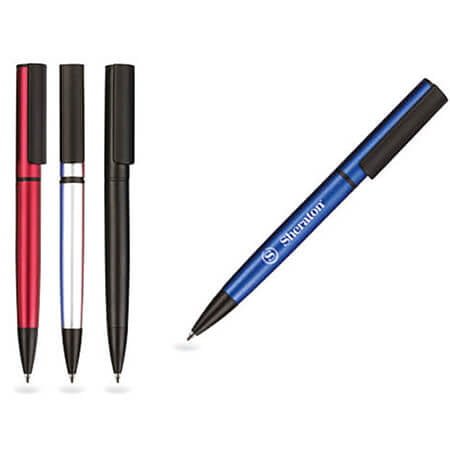 Bolígrafos metálicos de colores