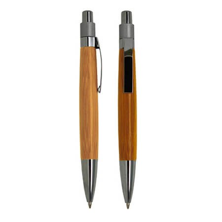 Bolígrafos personalizados Bambú decorados