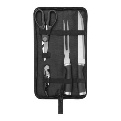 SET DE ASADO / BBQ "HUNAN" Mod. 05-T597 Negro