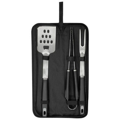 SET DE ASADO / BBQ "MASTERBEEF" Mod. 05-T609 Negro + Gris