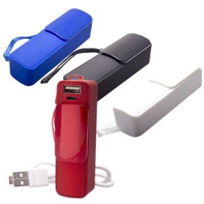 POWER BANK SPORT CON CAPACIDAD DE 2,600 mAh, INCLUYE UN ADAPTADOR Mod. 06-TEC029