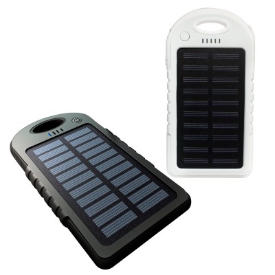 Powerbank con celda solar NEGRA Mod. 06-TEC049