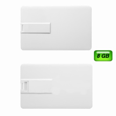 USB TARJETA SLIM BLANCA 8GB Mod. 06-USB025