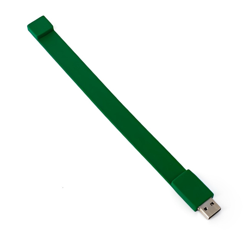 USB PULSERA SILIC?N 4GB VERDE Mod. 06-USB037-VE