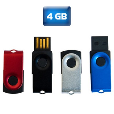 USB MINI GIRATORIA 4GB ROJO Mod. 06-USB038