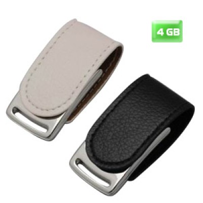 USB CLIP PIEL 4GB NEGRO Mod. 06-USB063