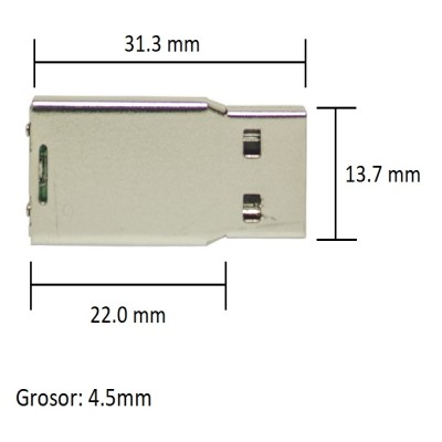 USB PARA PROYECTOS ESPECIALES EN PVC Mod. 06-USB089