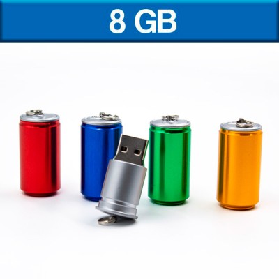 USB Bote lata 8 GB ROJO Mod. 06-USB130-RJ