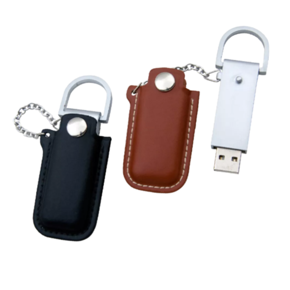 MEMORIA USB FUNDA DE CUERO CAF? Mod. 06-USB138-CF
