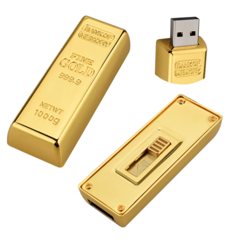 USB LINGOTE AMARILLO 16GB Mod. 06-USB223