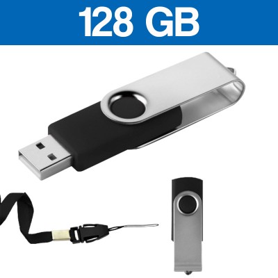 MEMORIA USB 128 GB NEGRO Mod. 06-USB500